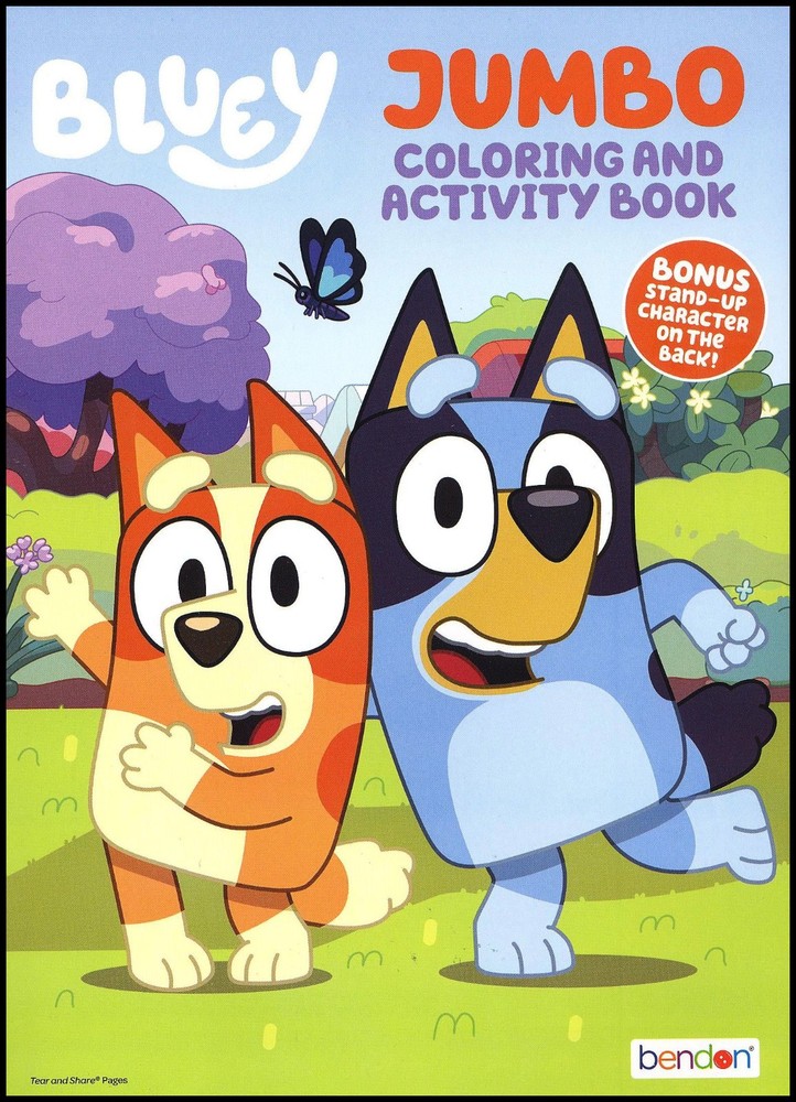 Bluey – Jumbo Coloring And Activity – Book