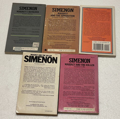 40 Georges Simenon Books Mostly Maigret with 8 in French / Paperback / 1 Dupe