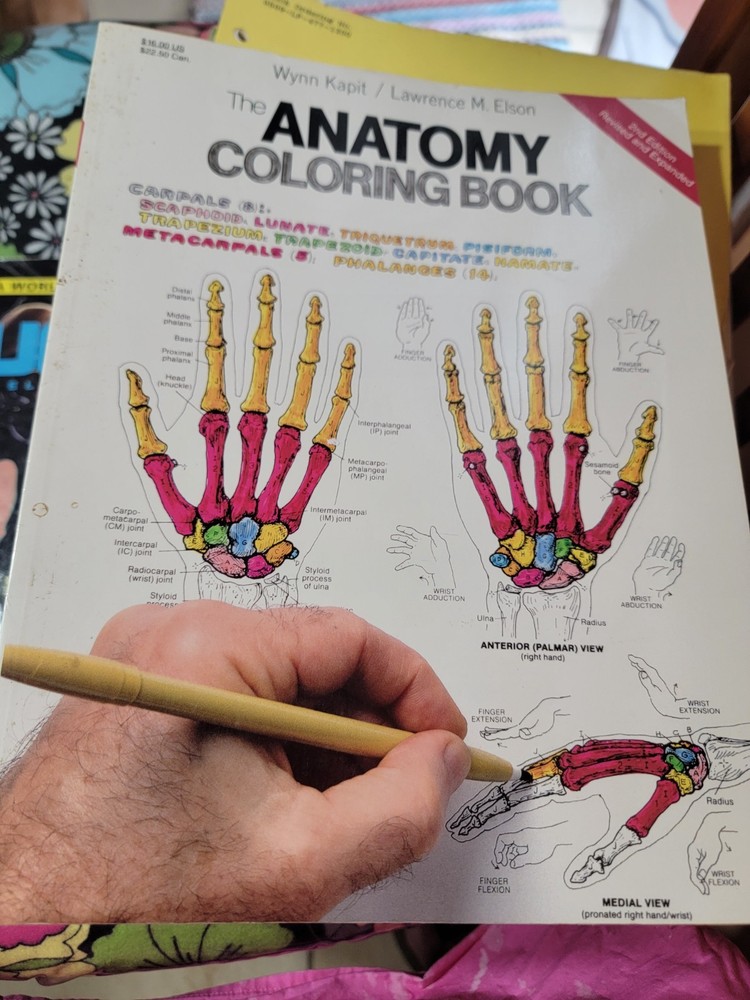 THE ANATOMY COLORING BOOK Kapit Medical Medicine Nurse Nursing Reference