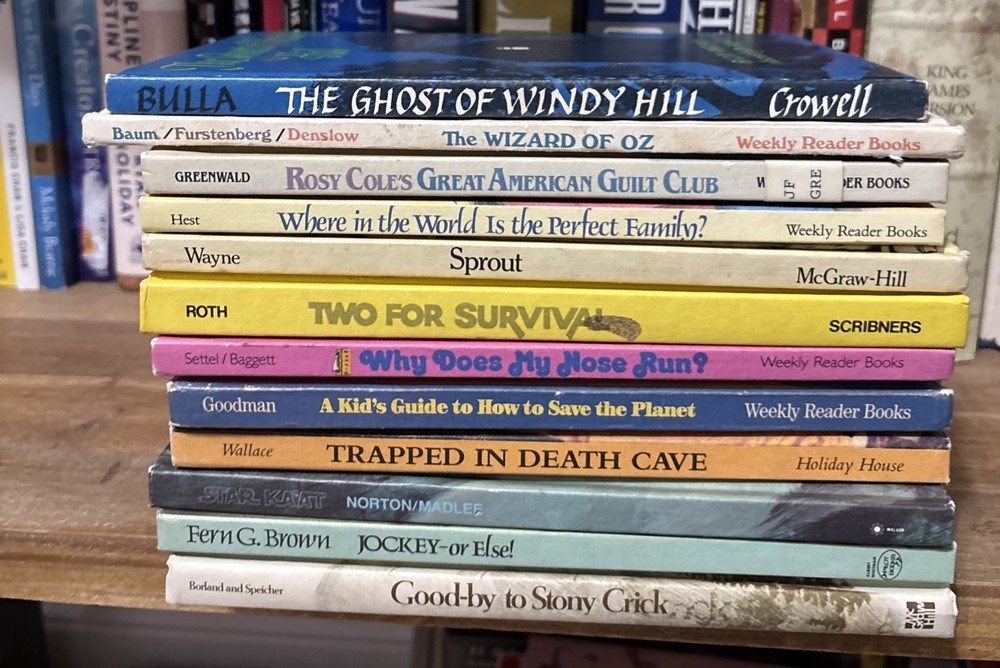 Lot of 12 Vintage Weekly Reader Hardcover Books Various Titles