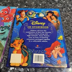 Lot Of 2 – Disney CD Storybook – Lion King Little Mermaid Toy Story Aladdin Bugs