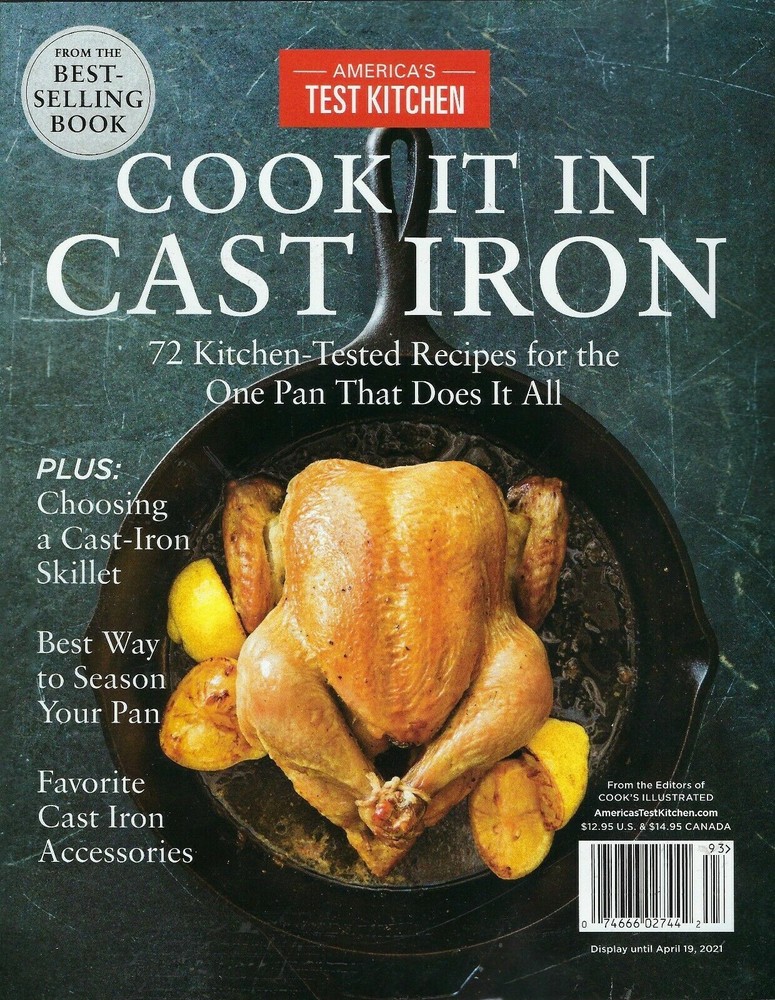 AMERICA’S TEST KITCHEN MAGAZINE | COOK IT IN CAST IRON | 72 RECIPES | 144 PAGES