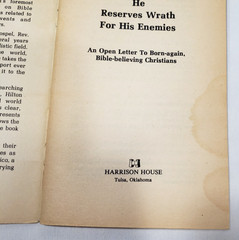 He Reserves Wrath For His Enemies By Hilton Sutton Christian Harrison House 1981