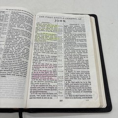 KJV Rhema Study Bible Kenneth Hagin Calfskin Leather King James Red Letter 1985