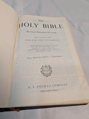 Holman RSV Holy Bible Morocco Leather 1962 Concordance Verse Reference Edition