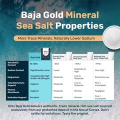 Authentic Baja Sea Salt – 300+ Servings of Natural Flavor – Resealable 1 lb. Bag