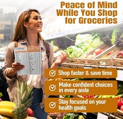 Water-Resistant Diabetic Food List & Glycemic Index Organizer – Portable Comfort