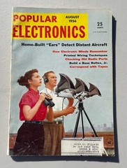 Three Issues Popular Electronics 1956 July, August, September Vintage Magazines