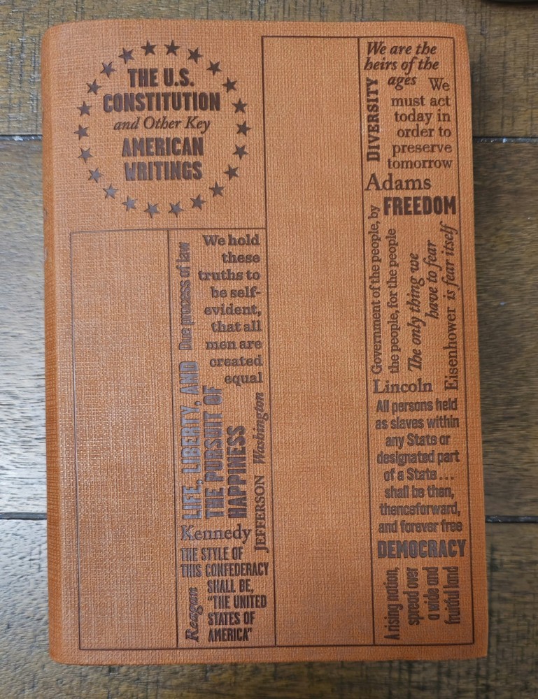 THE U.S. CONSTITUTION AND OTHER KEY AMERICAN WRITING Faux Leather BRAND NEW Book