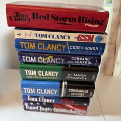 Tom Clancy 14 Book Lot Multi 1st Editions HC Jack Ryan Rainbow Six Clear Present