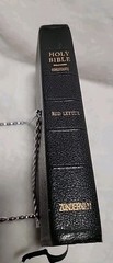Holy Bible Concordance Red Letter India Paper Morocco Leather London Undated