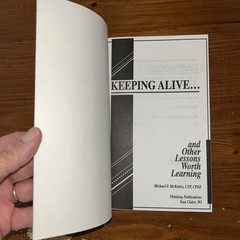 Keeping alive–: And other lessons worth learning, McKinley, Michael K50