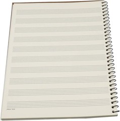 Music Notebook Composition Manuscript Staff Notebook with 100 Pages 10.24×7.5 in