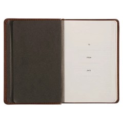 One Minute with God for Men 365 Devotions, Brown Faux Leather Flexcover
