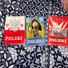 VINTAGE POLISH BOOKS KALANDARZ POLSKI NA ROK 1979,80,84! In Polish