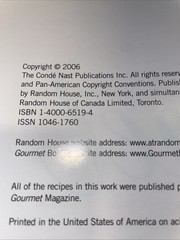 Tim’s Library of Cookbooks: The Best of Gourmet 2006