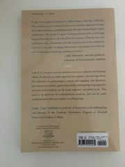 Invitation to Anthropology Paperback Luke Eric Lassiter