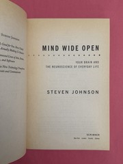 Mind Wide Open by Steven Johnson Scribner Paperback