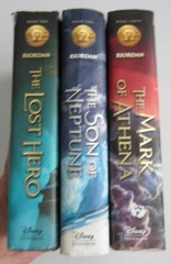 Rick Riordan Lot ~ The Heroes Of Olympus ~ 1-3 Hardcover Books DJ 1st Edition