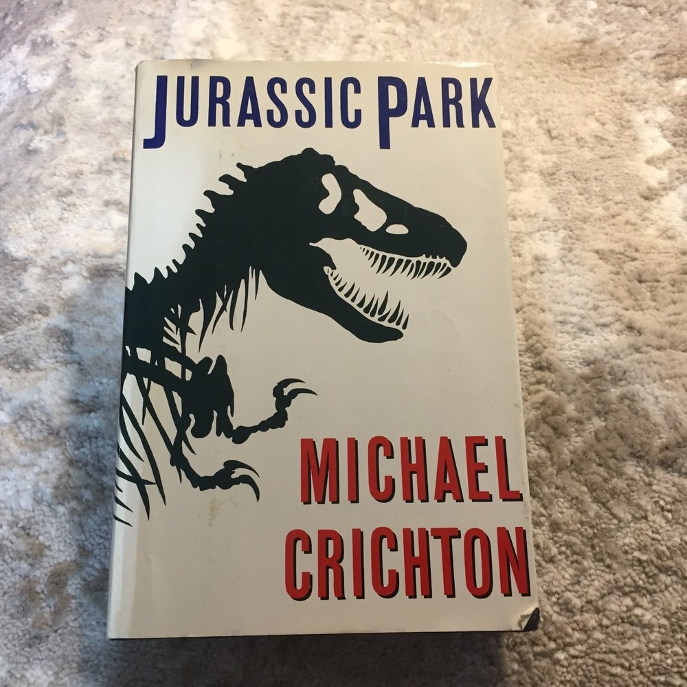 Jurassic Park Science Thriller Hardcover Michael Crichton 1990 First Edition
