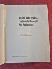 Digital Electronics: Fundamental Concepts – Christopher Strangio – Prentice Hall