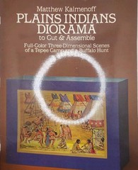 Vtg 1985 Plains Indians Diorama to Cut and Assemble Matthew Kalmenoff