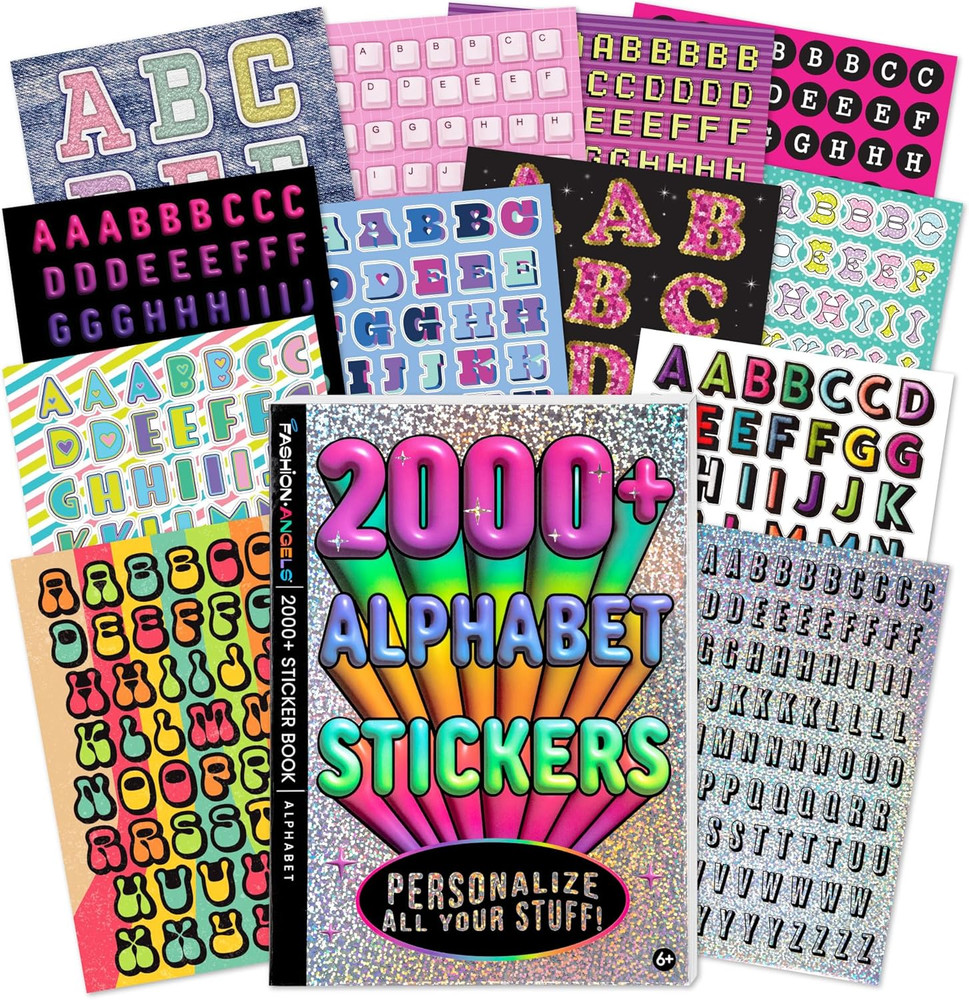 2000 Cute Sticker Book 40 Sheets Fun Stickers for Kids Teens Crafts Gifts Reward