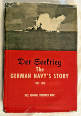 VG+ Der Geefrieg German Navy Story Friedrich Ruge 1957 Vintage Book HC DJ