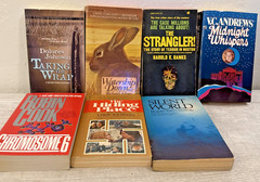 7 Lot Fiction Books Different Authors