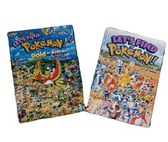 Pair of „Let’s Find Pokemon!” Hardcover GOLD & SILVER / SPECIAL COMPLETE EDITION
