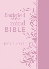 Battlefield of the Mind Bible, Light Pink LeatherLuxe®: Renew Your Mind Through
