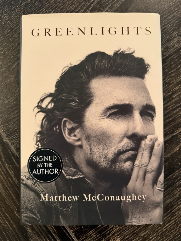 MATTHEW MCCONAUGHEY SIGNED – GREENLIGHTS – Limited UK Hardcover Edition OSCAR