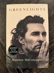 MATTHEW MCCONAUGHEY SIGNED – GREENLIGHTS – Limited UK Hardcover Edition OSCAR