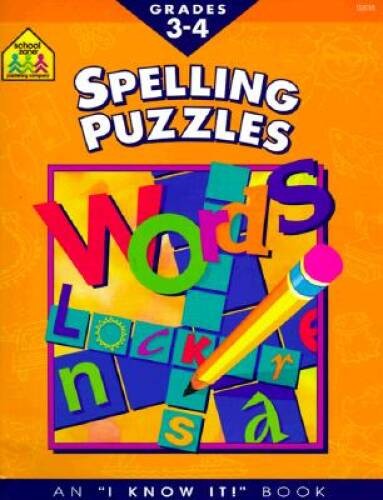Spelling Puzzles Grades 3-4 – Paperback By Joan Hoffman – ACCEPTABLE