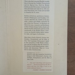 Journey into Northern Pennsylvania and the State of New York Crèvecœur HC 1964
