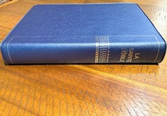 French Bible LARGE PRINT Compact, Louis Segond 1910, Marine Blue Vinyl