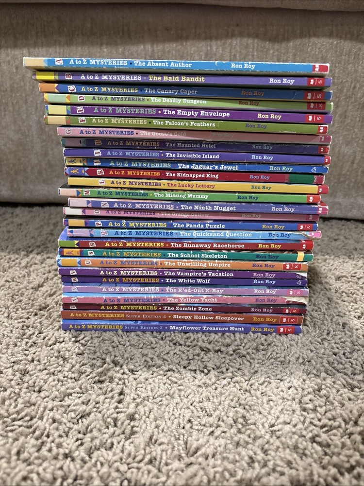 A to Z Mysteries Books Almost Complete Set Plus Super Editions 2,4 Ron Roy Lot