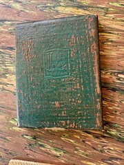 Antique Little Leather Small Book Christ In Flanders BALZAC Classic Literature