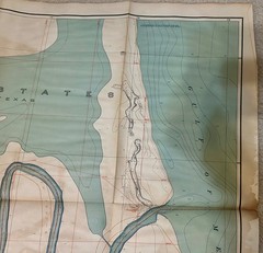 1911 Rio Grande Topographical Map – Roma to the Gulf of Mexico (America)