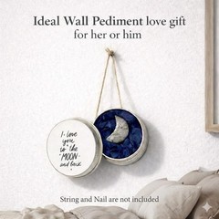 Classic Round Wall Pediment Keepsake – Express Your Love, 2.5” in Pewter