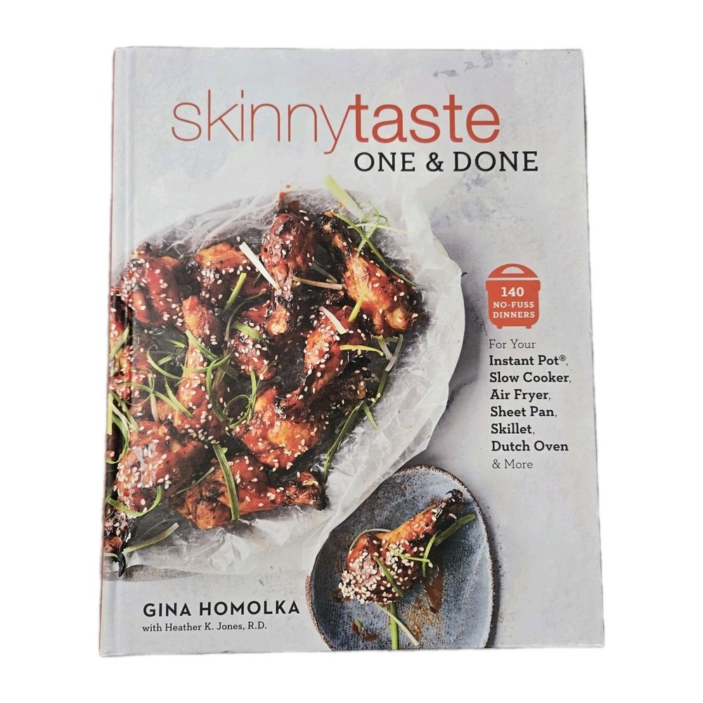 Skinnytaste One Done 140 No-Fuss Dinners Hardcover Cookbook Meal Gina Homolka