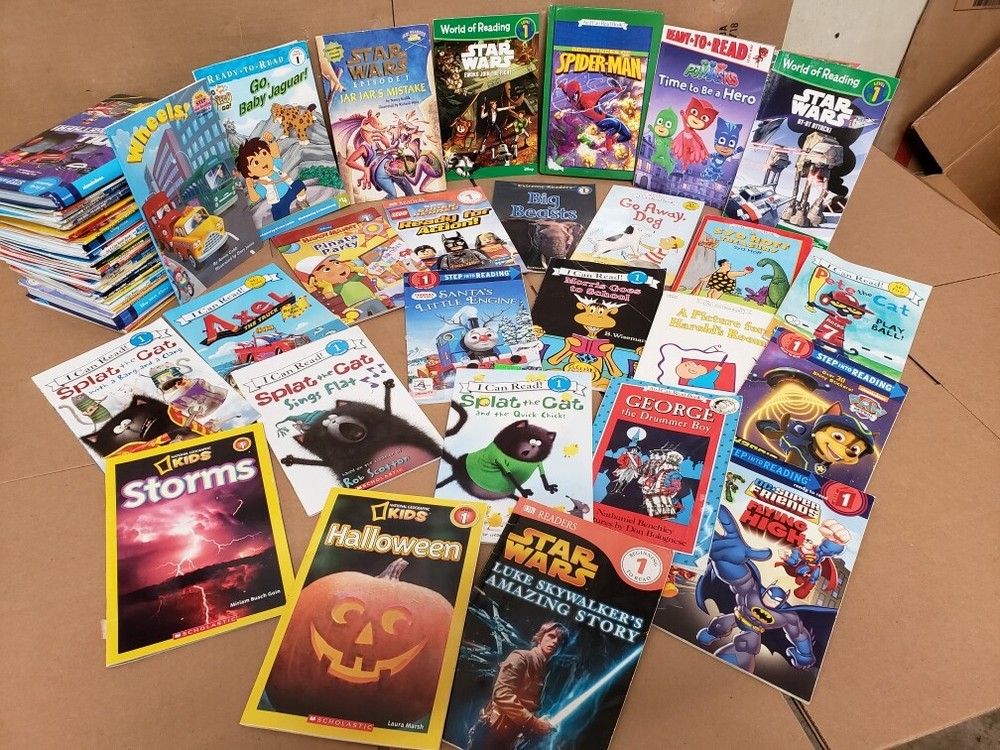 Lot of 10 Level 1 BOOKS FOR BOYS~RL~Ready to-I Can Step into Learn Read – RANDOM