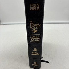 Rare! Nelson 1990 The Wesley Bible NKJV Personal Study Bible Genuine Leather 986