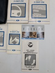 1997 FORD F150 F250 OWNERS MANUAL WITH QUICK TIPS & CASE