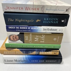 Lot of 7 New York Times NYT Bestsellers Books, Fiction Non-Fiction Mixed Genres