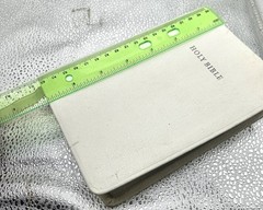 Cambridge KJV Cum Privilegio, White French Morocco Leather. Brevier Text Edition