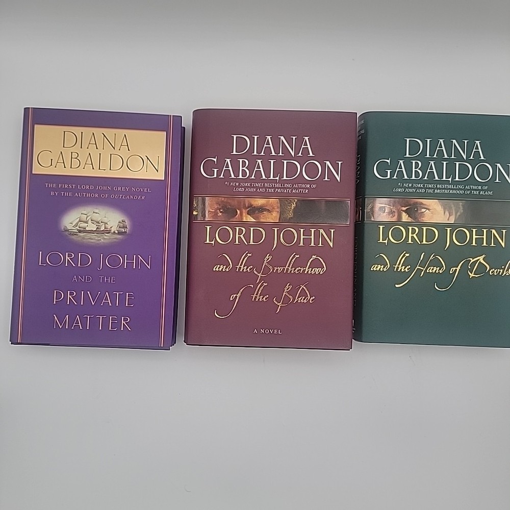 Set of 3 Lord John Novels by Diana Gabaldon: Brother Of The Blade, Private Mat..