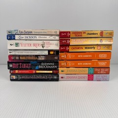 Lot of 15 Romance Paperback Novels/Books Multiple Titles & Authors