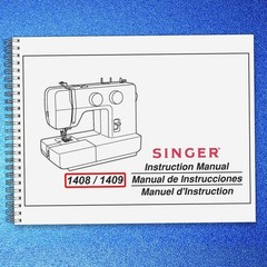 SINGER 1408 1409 Instruction Manual – STEEL WIRE BINDER – PROTECTIVE COVERING