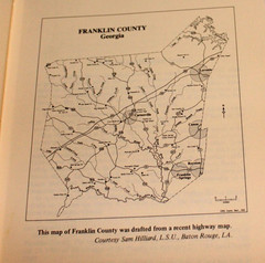 HISTORY OF FRANKLIN COUNTY, GEORGIA (1986 HB) 860 pgs Genealogy, Cemeteries